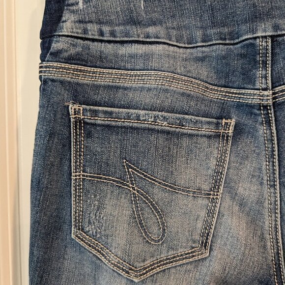 Jag Jeans High Rise Skinny Distressed Pull-On Jeans Dark Wash Blue Women's SZ 6 - Picture 9 of 16